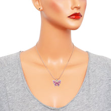 Load image into Gallery viewer, Butterfly Pendant Necklace - Pink