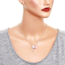 Load image into Gallery viewer, American Flag Pendant Necklace
