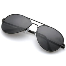 Load image into Gallery viewer, Aviator Sunglasses Classic - Non-Polarized - Black Frame - Grey