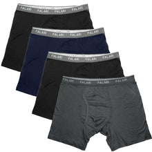 Load image into Gallery viewer, Falari Men&#39;s 4-Pack Bamboo Rayon Ultra Soft Lightweight Breathable Boxer Briefs Underwear