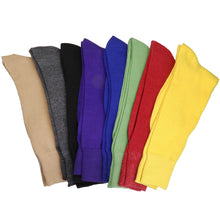 Load image into Gallery viewer, Falari Men 8 Pairs Colorful Solid Novelty Crazy Combed Casual Dress Socks 932